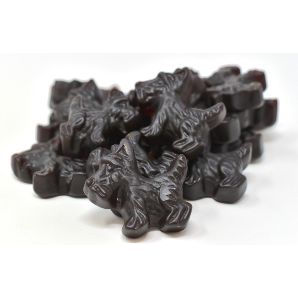 All Natural Black Licorice Scottie Dogs - 1 Lb Bag Made With Real Licorice Root & Anise - Gluten & Dairy Free